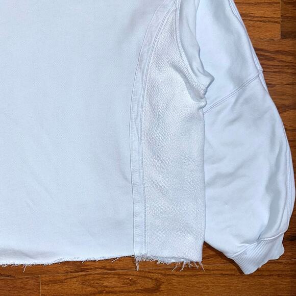 Aerie Light Blue Oversized Casual Cotton Blend Pullover Size Small - Picture 10 of 14